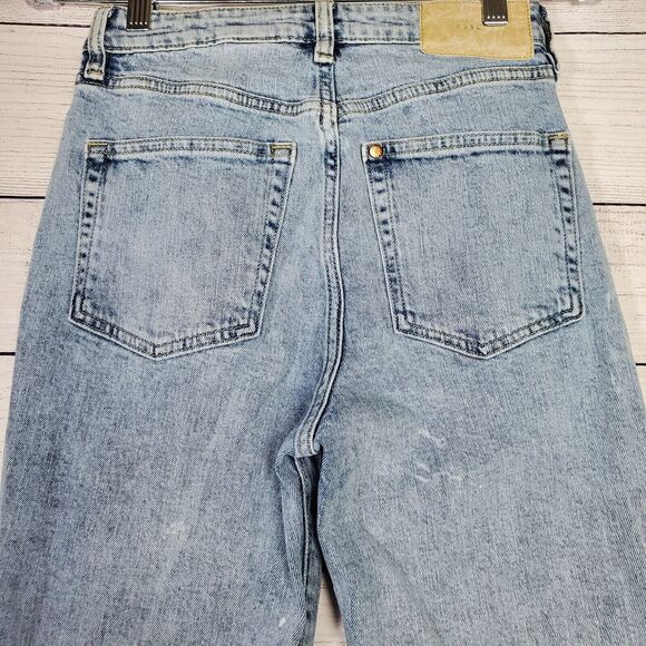 HM Jeans Womens Size 2 Mom Jeans Light Wash Pockets - Picture 5 of 10
